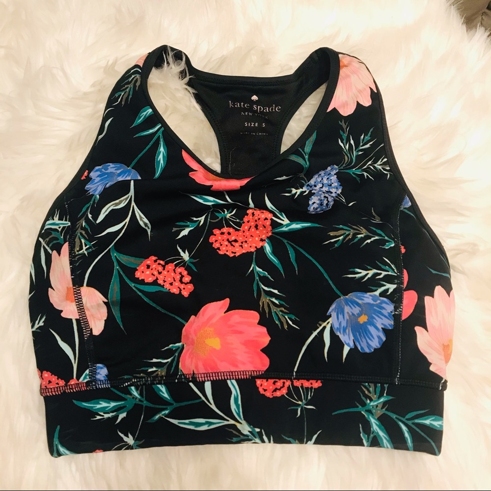 Kate Spade Floral racerback Sports Bra
